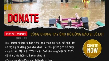 Thông báo Nhất Vinh cùng chung tay ủng hộ đồng bào bị lũ lụt